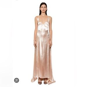 PHILOSOPHY DI LORENZO SERAFINI Long Satin Dress